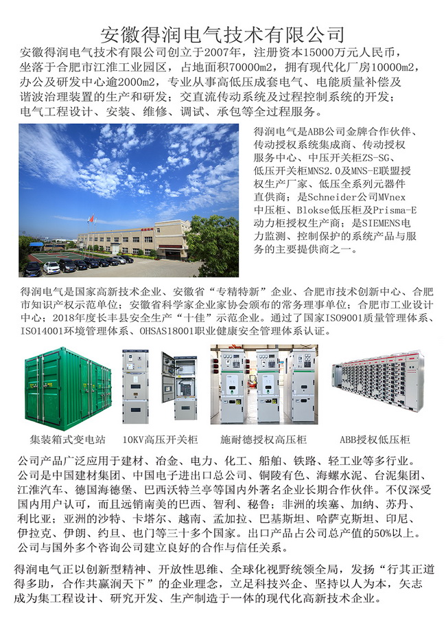 得潤(rùn)電氣簡(jiǎn)介 得潤(rùn)電氣簡(jiǎn)介