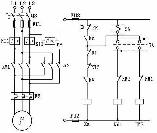 電動機(jī)常用保護(hù)的接線圖 電動機(jī)常用保護(hù)的接線圖